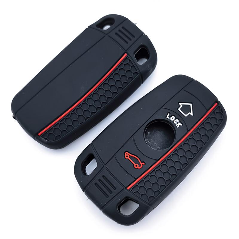 Silicone Car Remote Key Case Cover For Bmw E60 E61 E70 E81 E87 E90 E91 E92 X1 X5 X3 1 3 5 Series Z4 Protector Shell Accessories