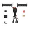 Lock On Heated ATV Grips, ATV Heated Grips and Thumb Warmer, 3 Heat Settings 7/8 Electric Heating Handlebar Grips