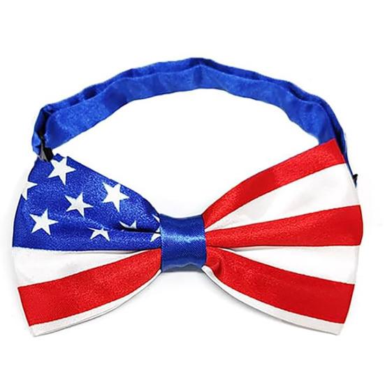 

4th of July Dog Hat Stars And Stripes Dog Bandana Bowtie Patriotic Pet Accessory for Independence Day Party Dress Up D