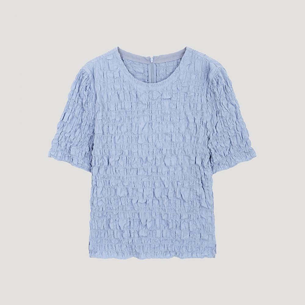 

She S miSS Wrinkle Texture BlouSe SwwBlo22580 Bl Blue/66