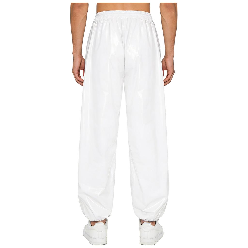 Mens Waterproof Jogging Pants Drawstring Elastic Waistband Side Pockets Track Pants