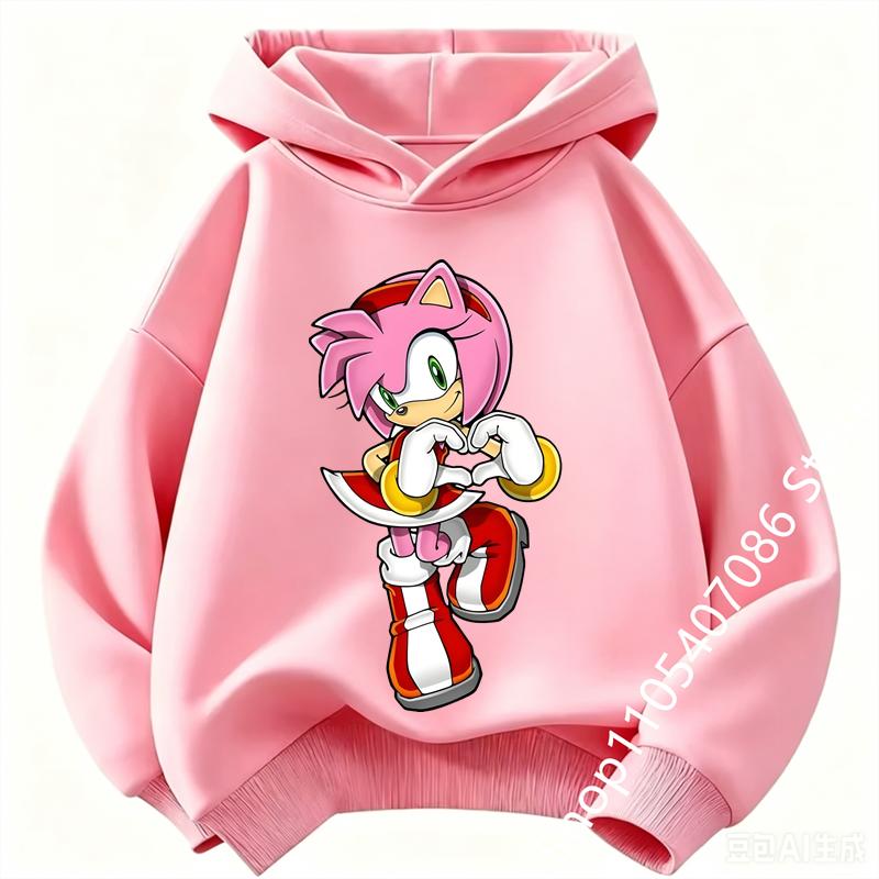 Boys Girls Outfits Clothing Kids Cute Cartoon Thick Hoodie Fashion Soft Clothes Sweatshirt