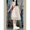 Xiaofei sleeve white girl casual dress children's summer new temperament seaside vacation fairy long dress