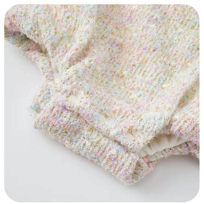 Trendy Baby Girl Fleece-Lined Romper for 100-Day Celebration, Super Cute Princess Style with Suspenders for Outings