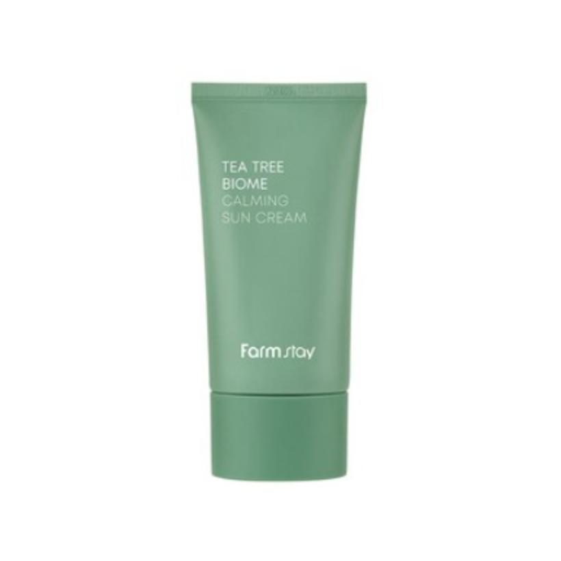 

Farmstay Tea Tree Biome Calming Sunscreen SPF50+ PA++++ 50ml Soothing UV Protection