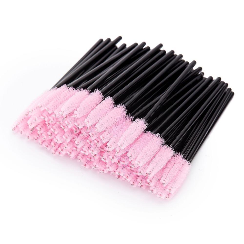 50Pcs Disposable Eyelash Brush Mascara Wands Applicator Spoolers Makeup Tool