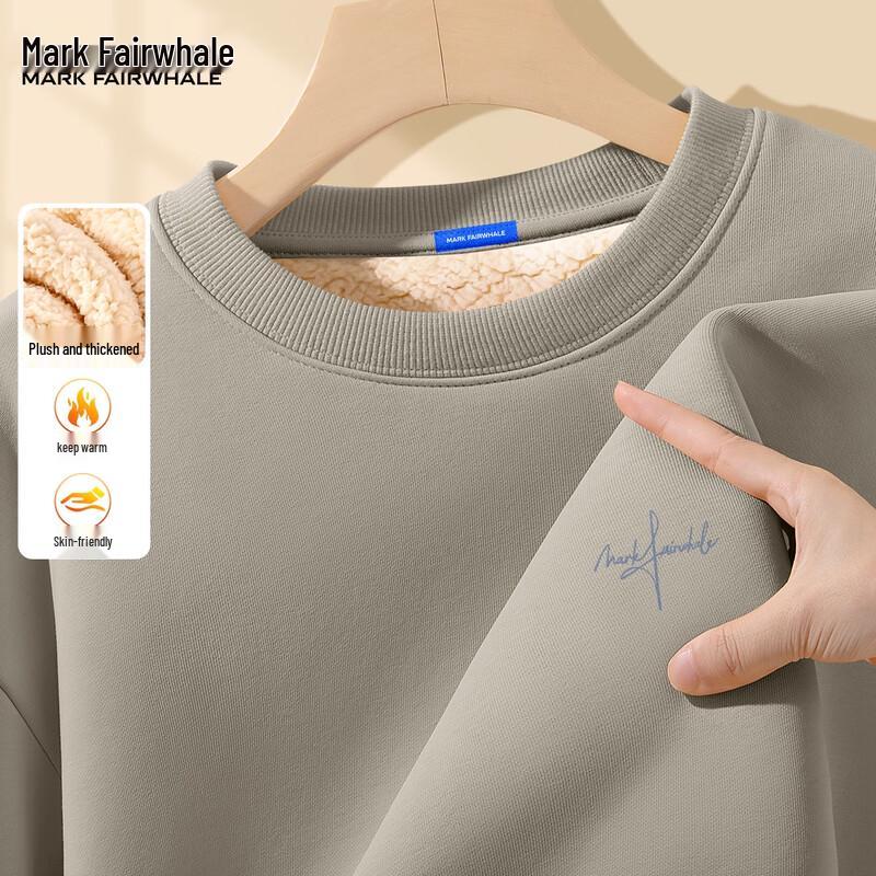 Mark Fairwhale Men's Fleece-Lined Round Neck Sweatshirt