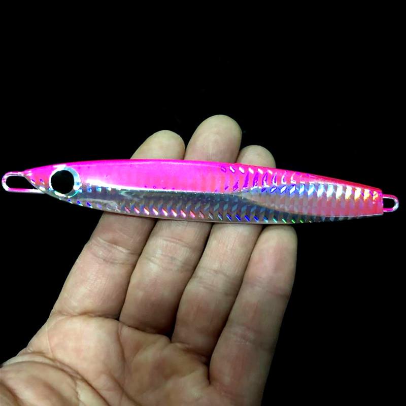 Night Glow Iron Plate Spinner Lure (100g) for Ocean Trolling & Shore Casting