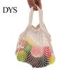 Cotton Mesh Handbag Bag Reusable Grocery Tote with Long Handles Washable Eco-Friendly Shopping Lightweight Foldable Net for Fruits And Vegetables