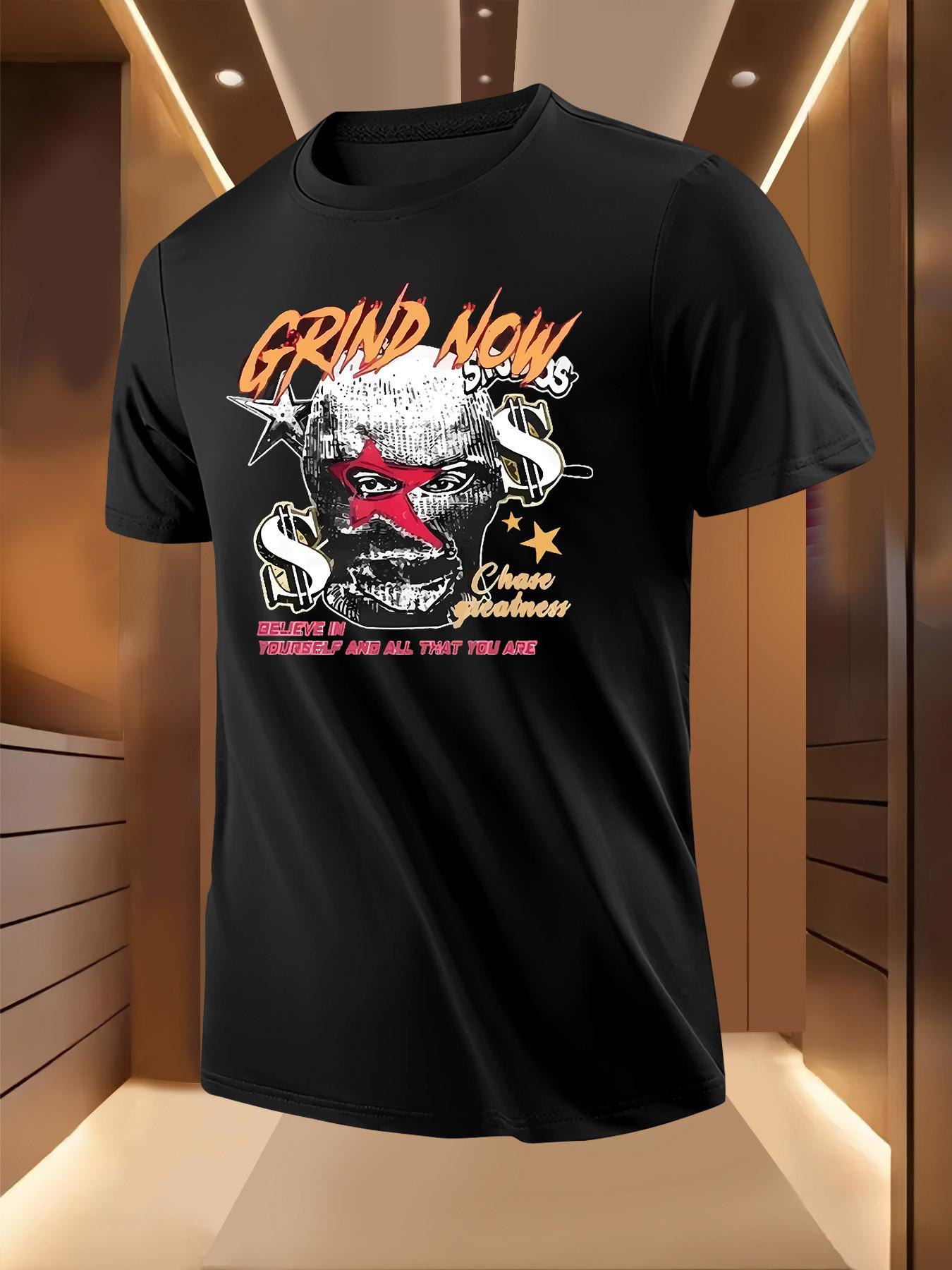 Graphic Tshirt -  Grind Now  Skull Design L
