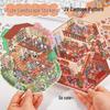 Stereoscopic 3D DIY Cartoon Scene Sticker: Large, Cute, High-Difficulty, 3-Layer Decompression Journal Sticker