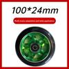 100mm Scooter Wheels Replacement with Bearings Aluminum Wear-Resistant PU Stunt Scooter Parts Kick Scooter Accessories 2pcs/set