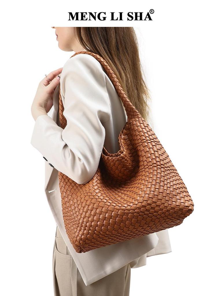 Hand-woven Fashionable Large Capacity Tote Bag - Versatile European & American Style