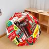 1PC Coca-cola Christmas Delivery Automatic Umbrella - Suitable Travel Outdoor Portable Umbrella Birthday Gift Daily Essentials