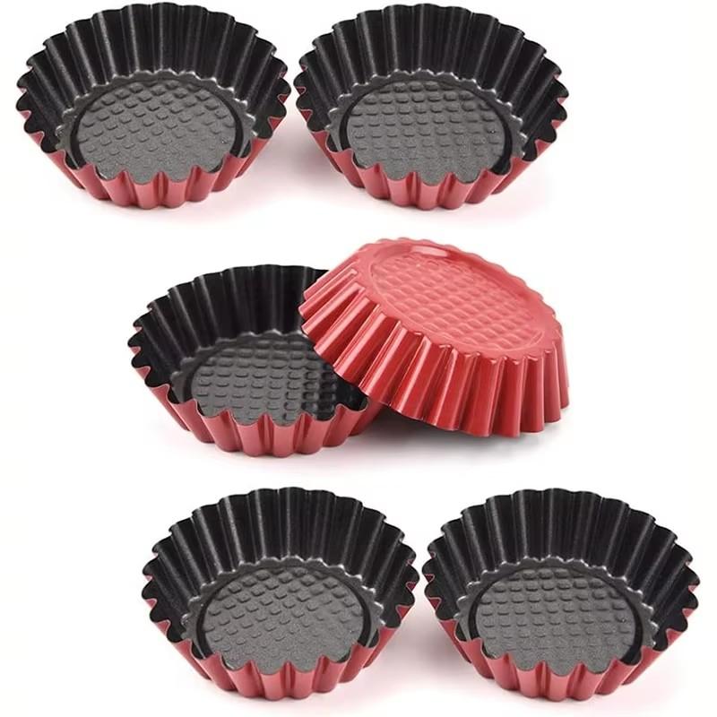 

6 шт. Форма для яичного тарта в форме цветка, антипригарные инструменты для выпечки, форма в форме хризантемы для выпечки яичных тартов, печенья, принадлежности для выпечки 6pcs