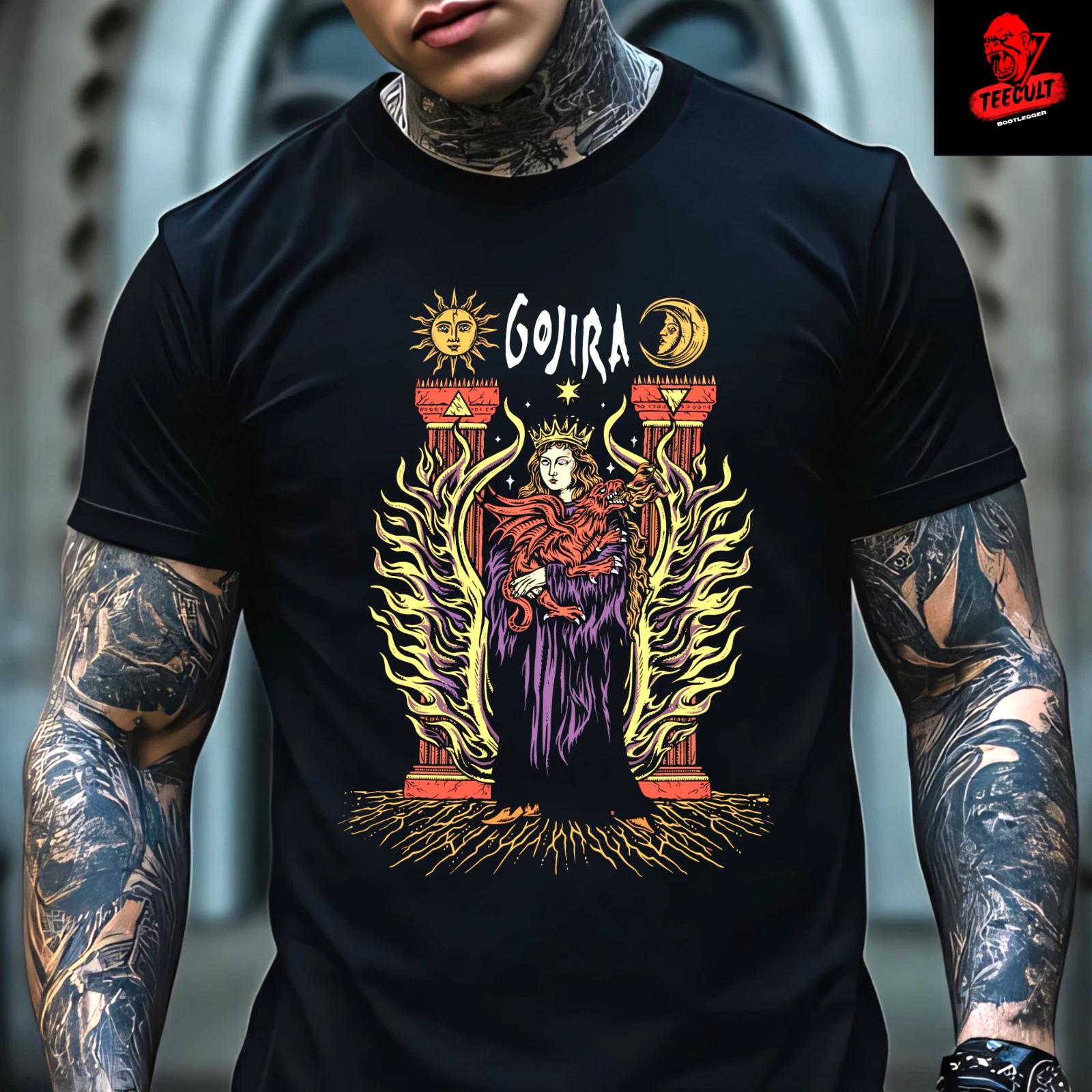 Men s and Women s T-shirts Gojira Heavy Metal Rock Band Unisex Heavy Cotton L