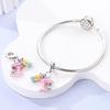 Pink Charm Bead Charms copper Plated Perfume Butterfly Charm Bead Charms Pendent Dangle Compatible With Authentic Bangle Charm Bracelets Do It Yoursel