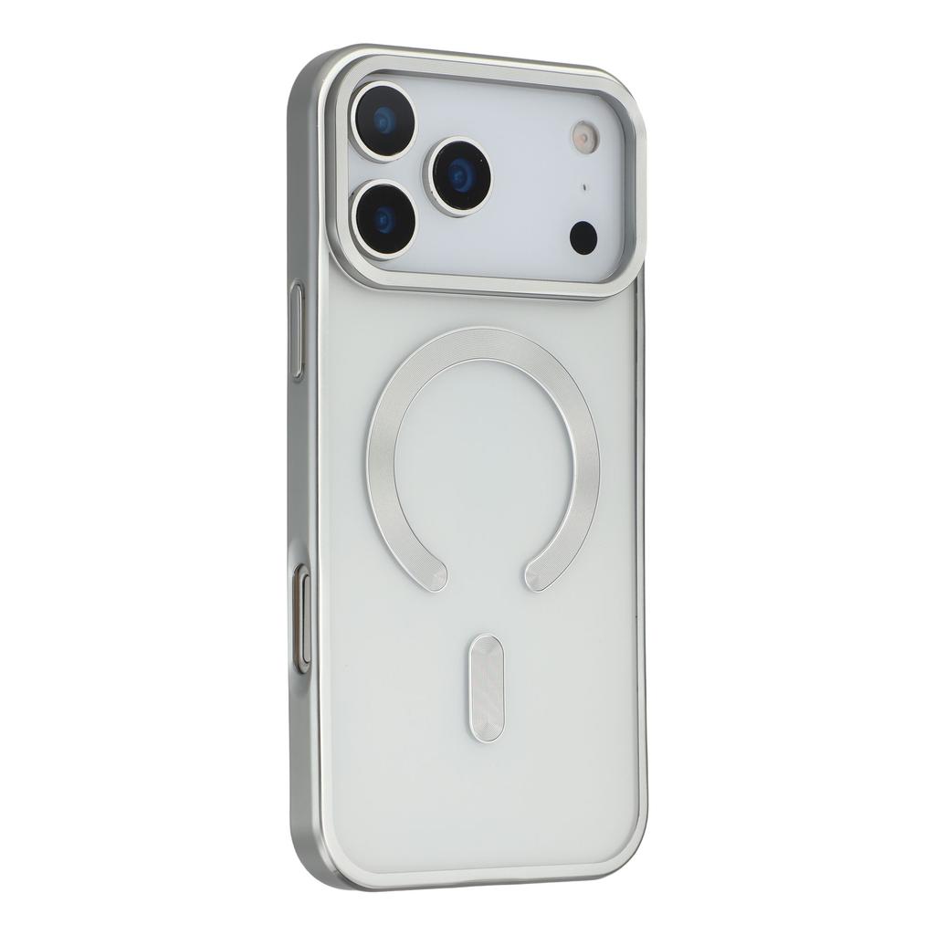 For iPhone 17 Pro Max Case Matte Electroplating Phone Cover Compatible with MagSafe