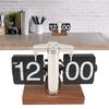 Retro Vintage Flip Down Clock, Automatic Rotating Digital Display Mechanical Clock, Desk Flip Clock Gear Clock, Home Office Decor, Battery Operated (S