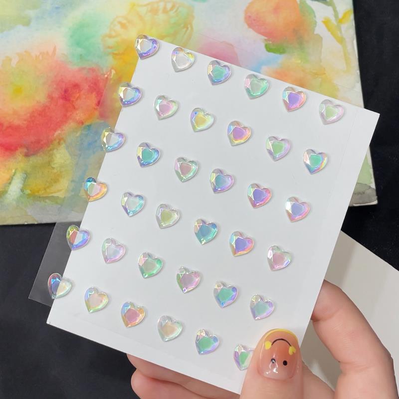 Diamond Crystal Tattoo Sticker Třpytivé oční linky na obočí Make up Face Eyes Diamond Tattoos Rock Drahokamy 3D samolepky na oči