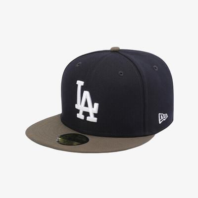 New Era Mlb La Dodgers Basic Fitted Cap Navy Moss 15131701