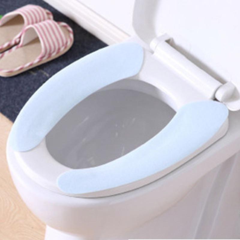 Adesivo Lavabile Universale Adesivo per WC Caldo e Ispessito Elettrostatico Cuscino per Sedile WC e Cuscino per Sedile WC
