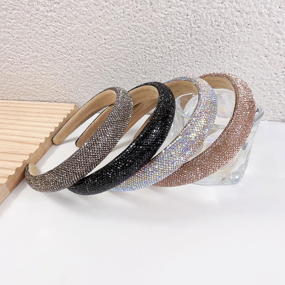 Full Diamond Sponge Headband Super Shiny High-end Headband Fashionable Women's Hair Accessories