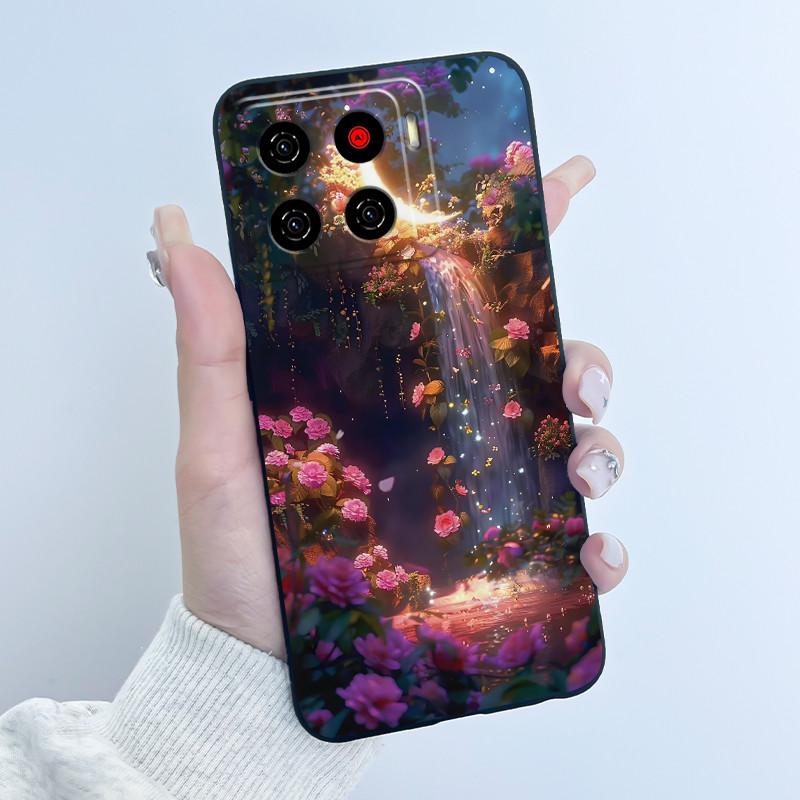 For ZTE Blade A56 Z2473 Case Cute Love Rabbit Cartoon Black Soft Silicone Protect Cover For ZTE Blade Nubia A56 Pro Phone Casing
