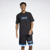 Reebok Drop Shoulder Sleeve T Shirt Unisex Black GV3452