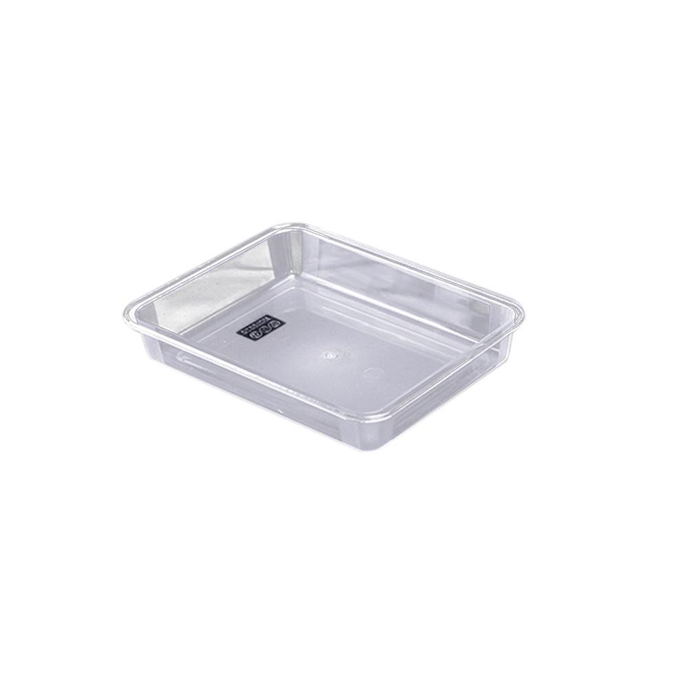 

Food Storage Clear Rectangular Plastic Tableware Frosty Bottom Anti-Skid Party Serving For Kitchen Dining Decorative Bowl Size 3