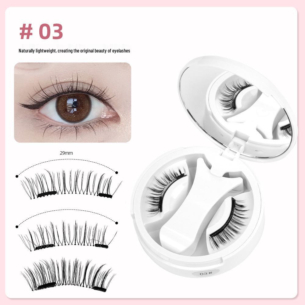 Magnetická sada umělých řas se třemi magnety bez lepidla s evropským a americkým stylingem