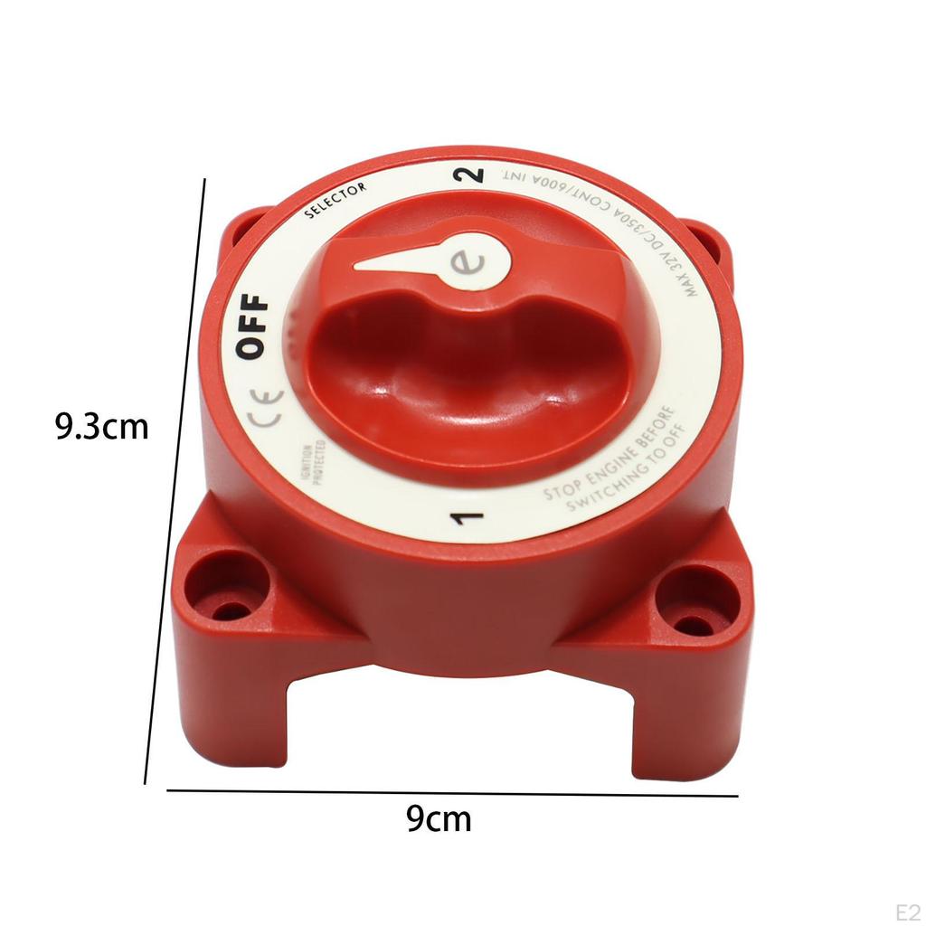 Marine Battery Switch Selector Ignition Protection Boat Parts Easy Installation with Alternator
