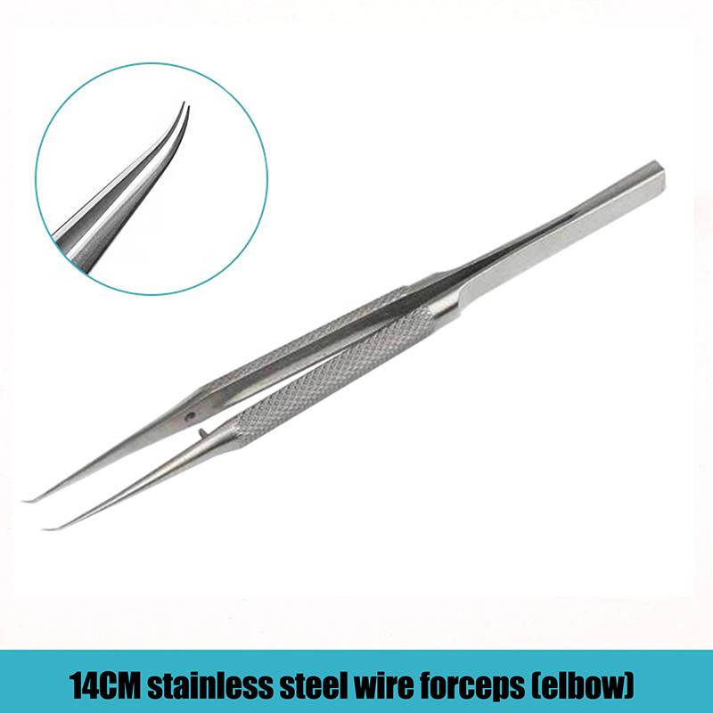 Precision Titanium Alloy Tweezers Professional Repair Fingerprint Fly Line Phone Motherboard Antimagnetic Electronics Forceps