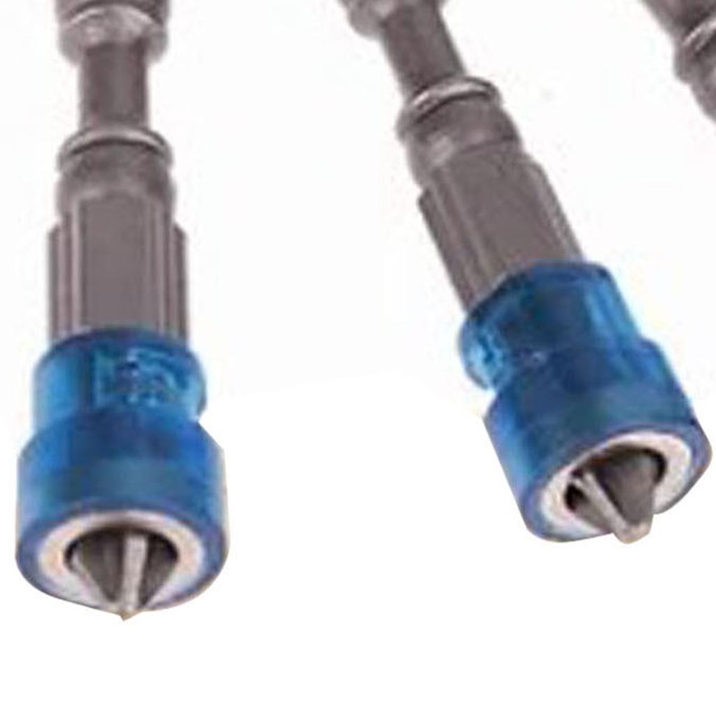 5Pcs Screwdriver Bit Strong Professional Magnetic Cross Electric Screwdriver Bit Blue 65mm