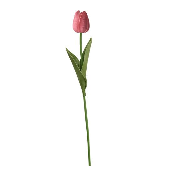 Artificial Tulip Realistic Fake Flower Branch Home Office Wedding Party Table Centerpiece Indoor Outdoor Faux Bloom Decoration