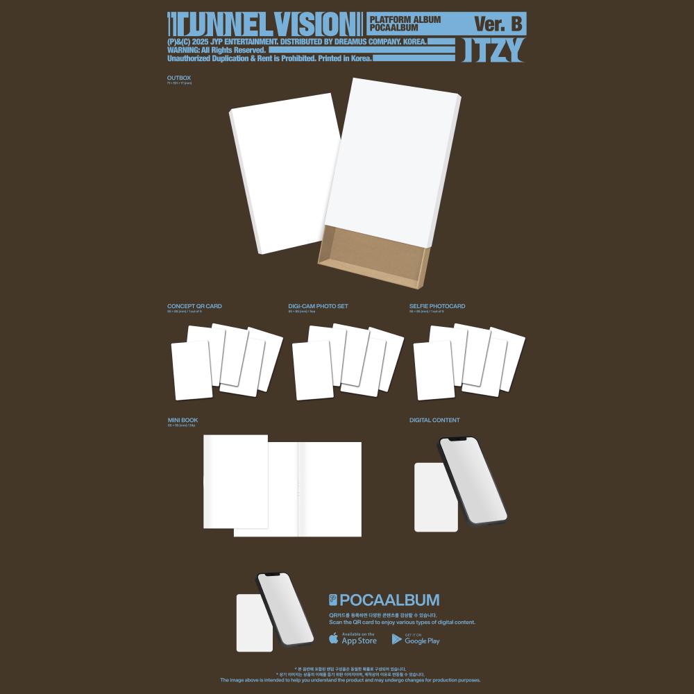 Pre-order itzy TUNNEL VISION Album POCAALBUM ver. & SHOP POB