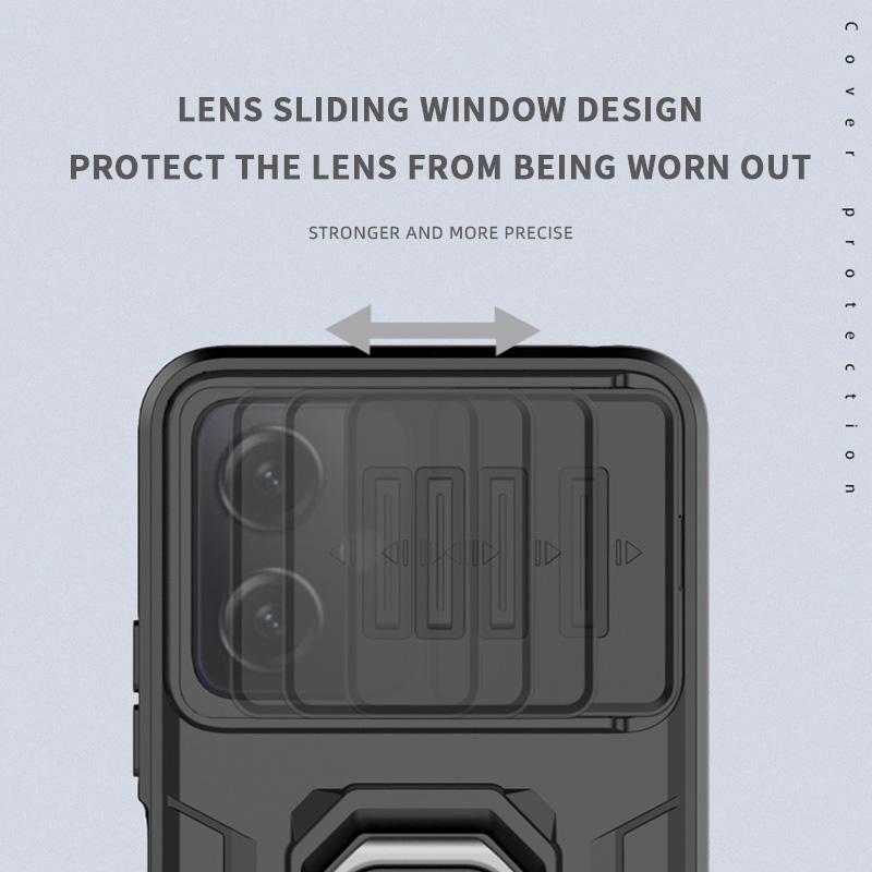For Xiaomi Redmi Note 12 5G Case Shockproof Armor Car Holder Ring Phone Cover For Redmi Note12 5G Camera Lens Protection Fundas