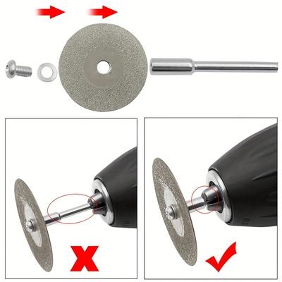Set 12 buc Mini Discuri Diamantate de Ras - Îmbunătățiți-vă Accesoriile Rotative cu Discuri de Ferăstrău Circular, Pietre Abrazive de Rectificat și Mai Mult!