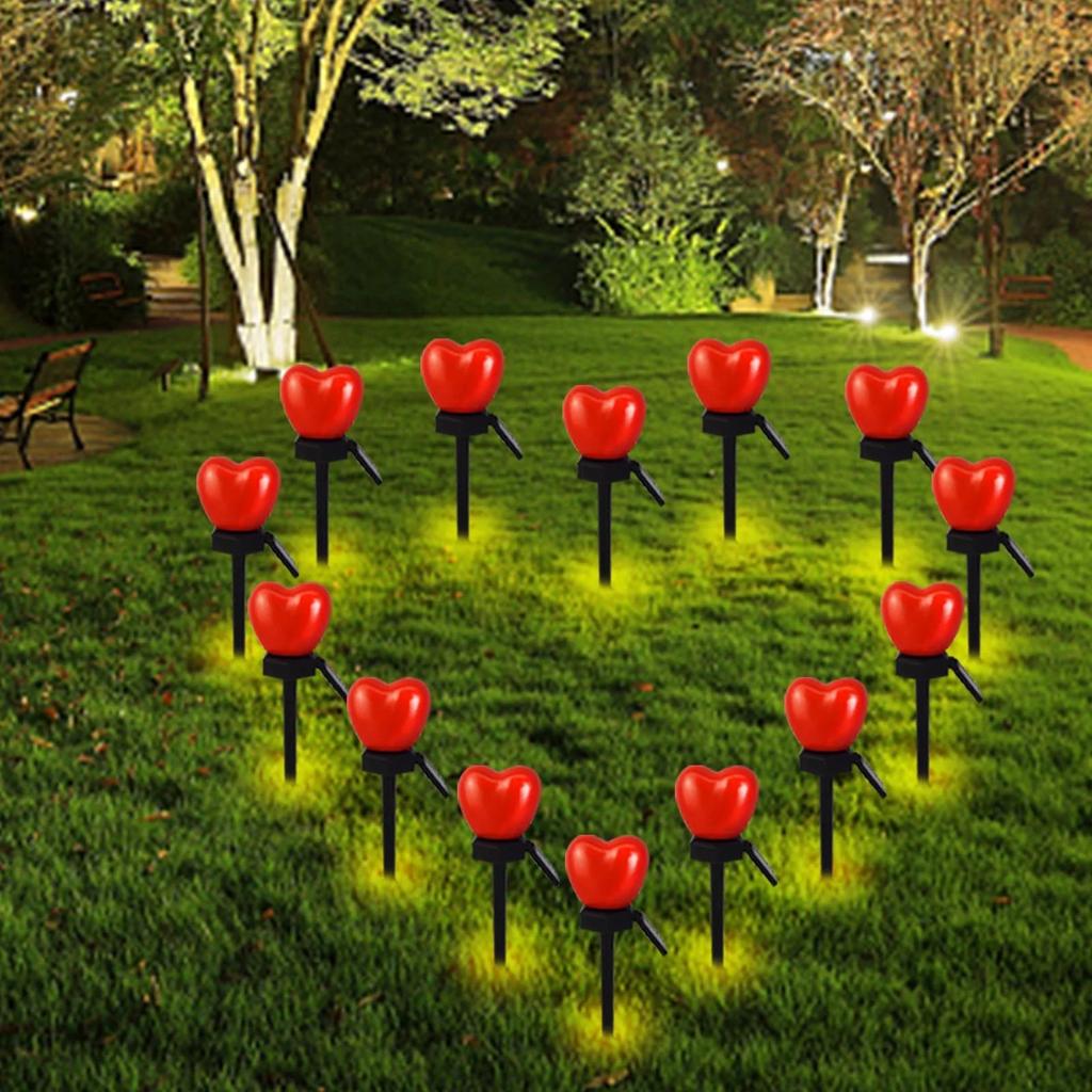 Valentines Day Decorations, Valentines Day Lights, Valentine's Day Decor, Solar Outdoor Led, Solar Outdoor Led Valentine Heart Light