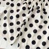 Girls' Polka Dot Outfit Summer New Korean Style Short Sleeve Top Wide Leg Pants Two-Piece Set