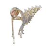 Lily of the Valley Rice Flower Tassel Hair Clip: Ancient Style Shark Clip Headdress