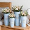 Galvanized Flower Bucket for Arrangements and Deep Water Flowering