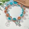Daisy Popcorn Beaded Bracelet: Elegant Women's Hand Jewelry