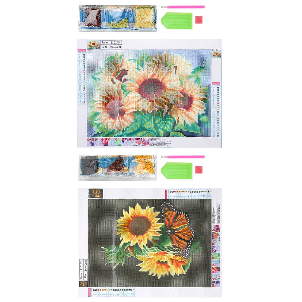 2Pcs DIY Landscape Pattern Diamond Painting Kit Handicraft for Home Bedroom Office Decoration
