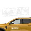 Decorative Car Sticker, Car Decal Decor | Vista Print LOVE CAMPING LOVE LIFE Waterproof