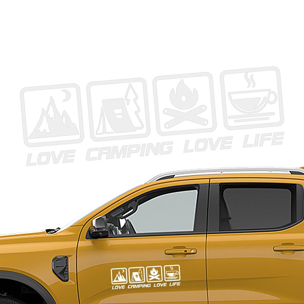 Decorative Car Sticker, Car Decal Decor | Vista Print LOVE CAMPING LOVE LIFE Waterproof