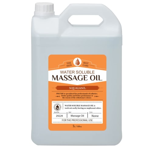 

Массажное масло Prosbi водорастворимое со скваланом, 5 л, Масло для массажа тела, Водорастворимое ароматерапевтическое масло, Минеральное масло, Без отдушек, Для коммерческого использования