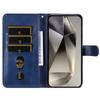 For Samsung Galaxy S25 Ultra Case Zipper Wallet Calf Texture PU Leather Phone Cover