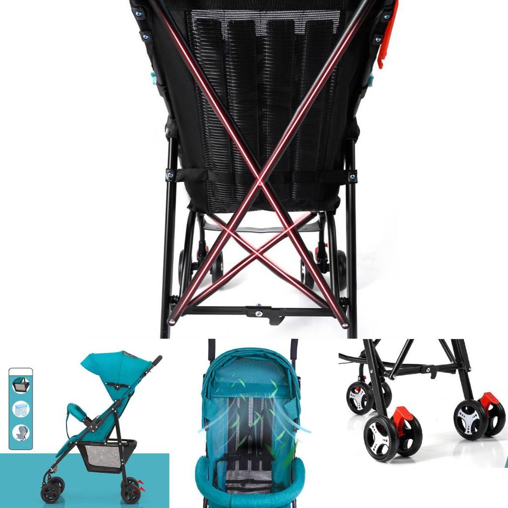 Lightweight Foldable Baby Stroller Compact Umbrella Design Perfect For Summer Travel