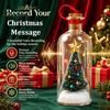 Festive Room Accent Light Recordable Christmas Message in A Bottle, Voice Recording Holiday Keepsake with Personalized Memory Playback Cork,